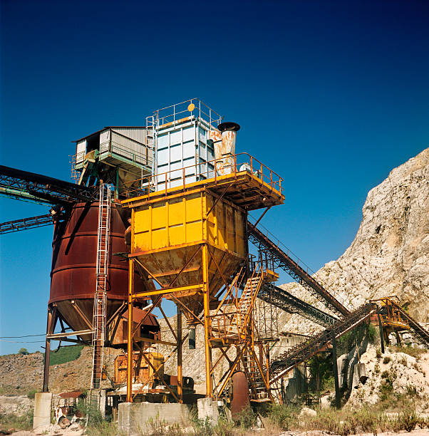 istock Minerals extraction plant and cave 121383264