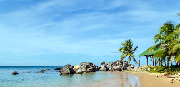 istock Summer vacation tropical beach concept 1213835659
