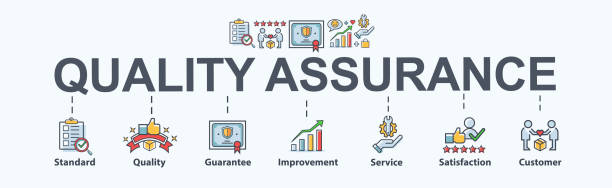 Quality Assurance Banner Web Icon For Business And Industry Standard Quality  Guarantee Service Improvement Satisfaction And Customer Minimal Vector  Cartoon Infographic Stock Illustration - Download Image Now - iStock