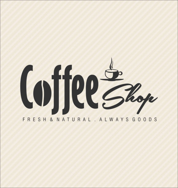 illustrazioni stock, clip art, cartoni animati e icone di tendenza di illustrazione di sfondo retro vintage del design del caffè - internet cafe coffee coffee bean backgrounds