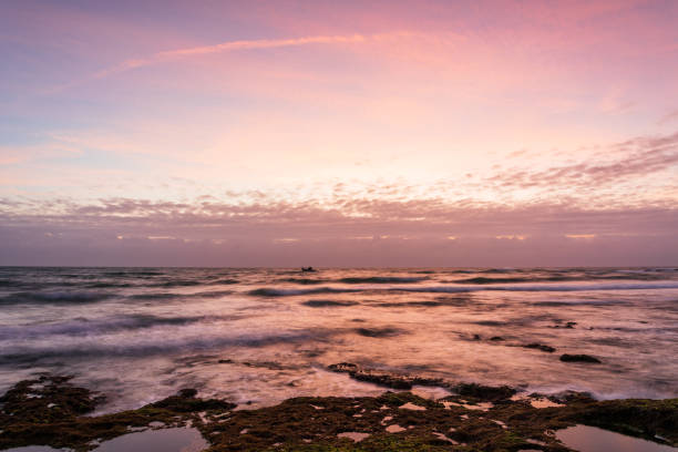 istock Best picture with green moss area and magic light at sunrise 1213844680