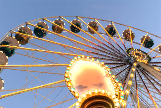 istock Folk festival with fun and rides 1213855099