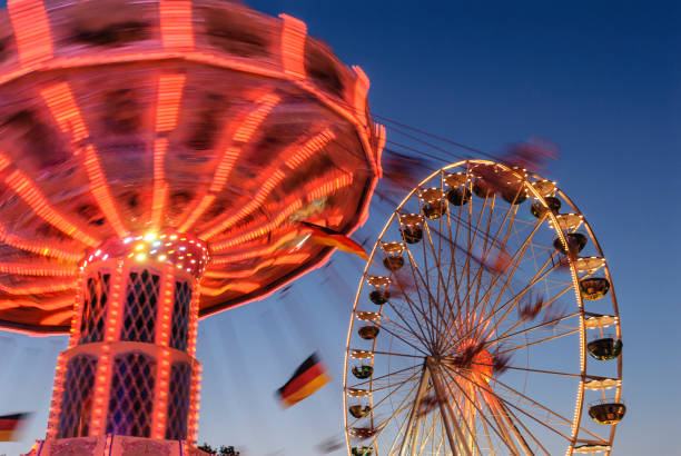 istock Folk festival with fun and rides 1213855135
