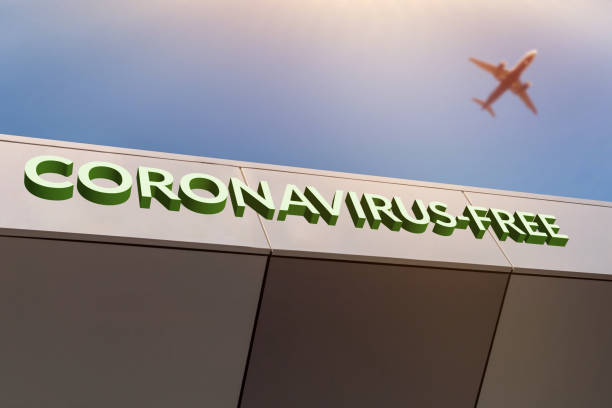 istock Coronavirus free travel concept. Flight allowed and available. 1213855313
