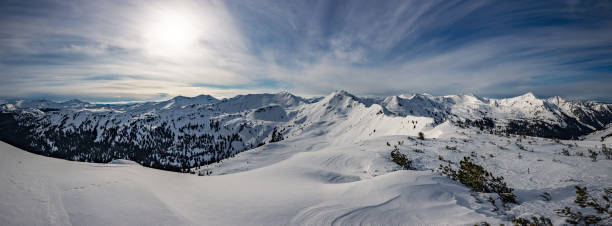 istock Planneralm skiing resort in winter,  Austrian Alps 1213856808