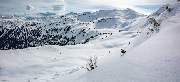 istock Planneralm skiing resort in winter,  Austrian Alps 1213857063