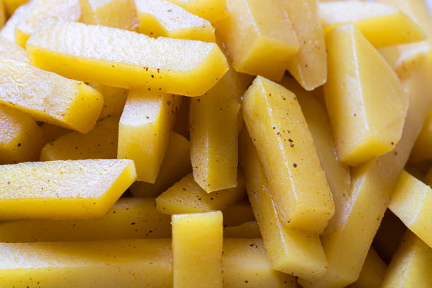 Cooked potatoes, fries