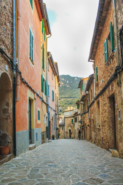 istock empty street with cobble stones in Valldemossa, Mallorca, Spain 1213868786