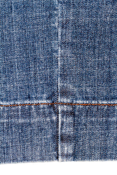 istock Piece of dark blue jeans fabric 1213870435