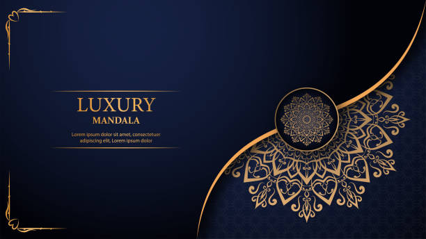 luxus mandala arabesque ornamentalen hintergrund - mandala gold arabic style decoration stock-grafiken, -clipart, -cartoons und -symbole