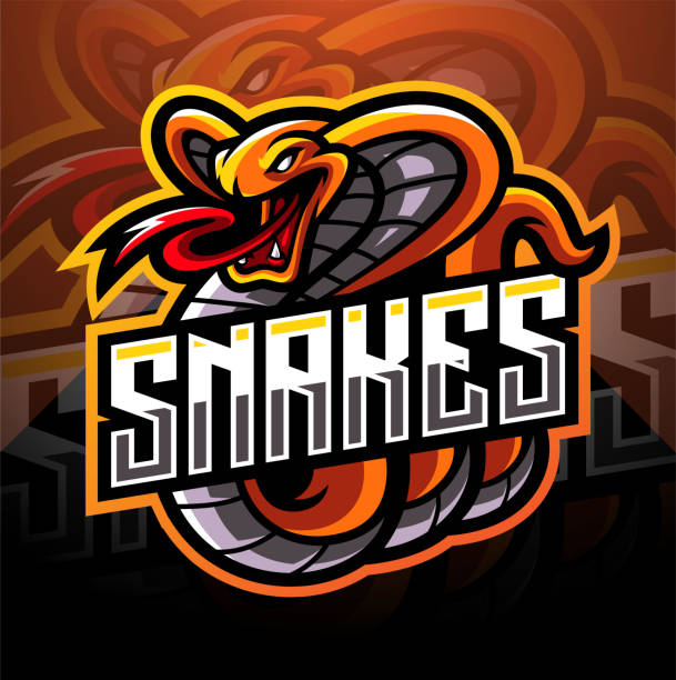 Cobra esport mascot logo design Illustration of Cobra esport mascot logo design Boa stock illustrations