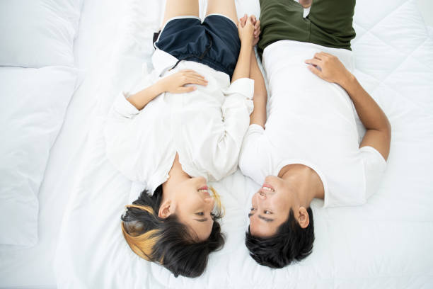 istock Asian couple portrait. 1213885122