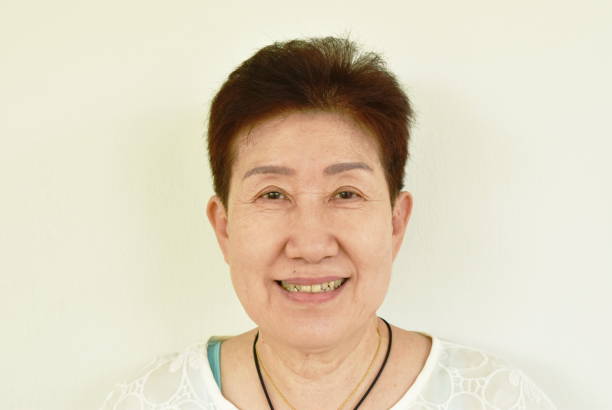 istock Asian elder woman face portrait 1213885284