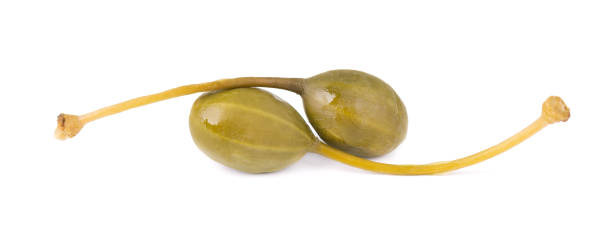 istock Capers isolated on white background. Pickled capers. Canned capers 1213888198