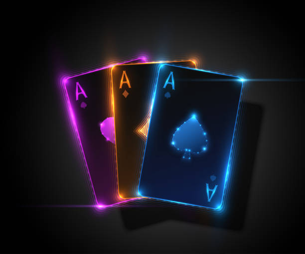 Three ace card, poker casino illustration. Vector graphic. Three ace card, poker casino illustration. Vector graphic poker stock illustrations