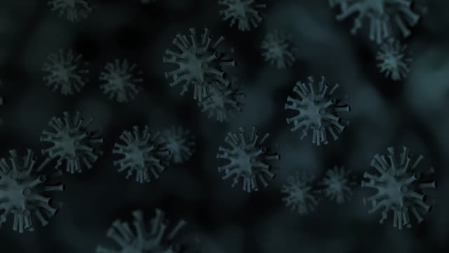 Deadly Virus Floating in the Air - Prores 422 HQ - Stock video