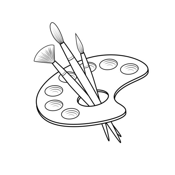 Vector Illustration Of Watercolor Palette Isolated On White Background For Kids Coloring Activity Worksheetworkbook Stock Illustration - Download Image Now - iStock Vector Illustration Of Watercolor Palette Isolated On White Background For Kids Coloring Activity Worksheetworkbook Stock Illustration - Download Image Now - iStock