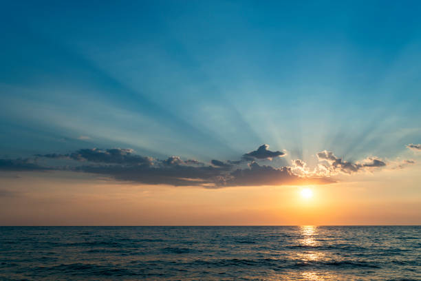 istock Impressive sunset by the sea 1213895155