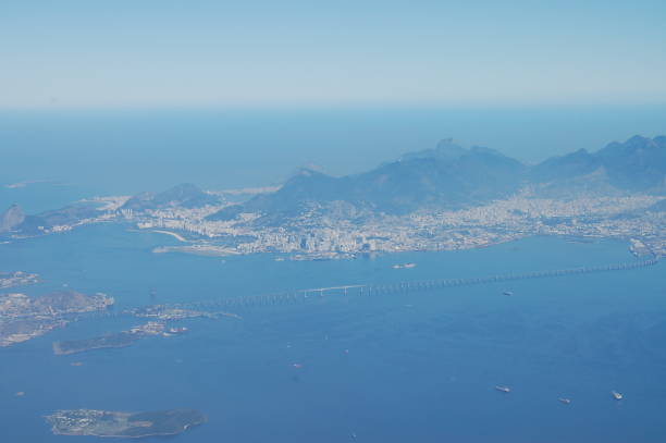 리우데자네이루, 브라질의 풍경 전망 - niteroi corcovado rio de janeiro tropical climate 뉴스 사진 이미지