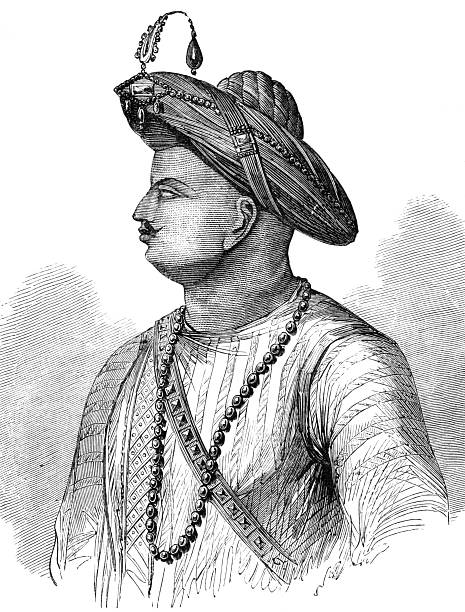 Tipu Sultan  sultan stock illustrations