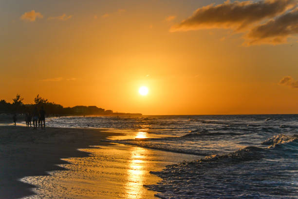 istock Sunset on the beach of Atlantic Ocean, Cuba 1213907744