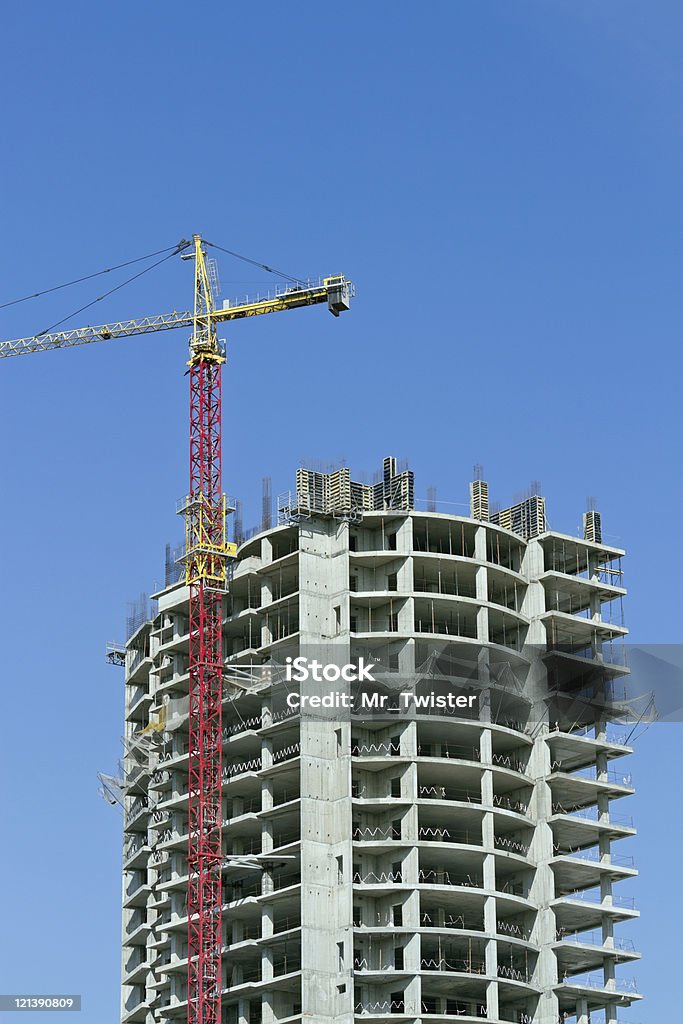 Skyscraper In Construction Skyscraper In Construction Stock Photo - Download Image Now ...