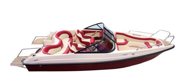 istock luxury motor boat with a view on white 1213908920