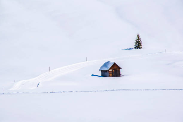istock old hut in the snow two 1213910022