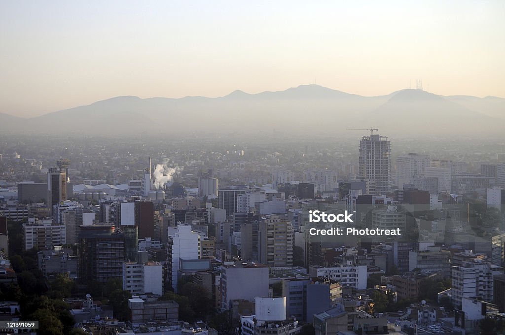 Ligeiramente Turvo manhã na Cidade do México - Royalty-free Cidade Foto de stock