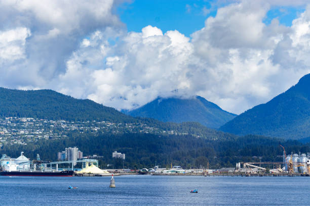 istock Coastal mountains, ocean and clouds, Vancouver, BC, Canada 1213911274