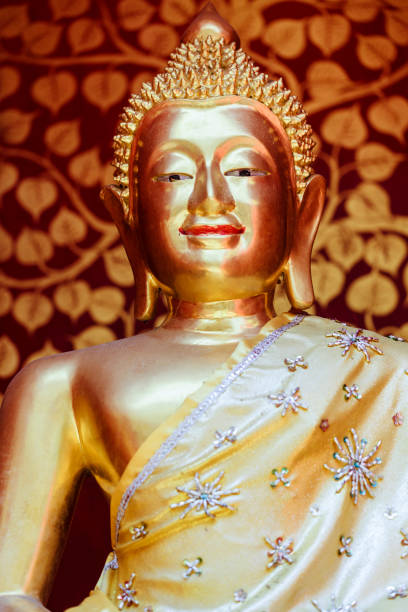 istock Golden buddha statue in Chiang Mai, Thailand 1213912621