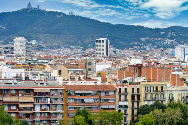 istock Barcelona Spain cityscape and skyline 1213913660