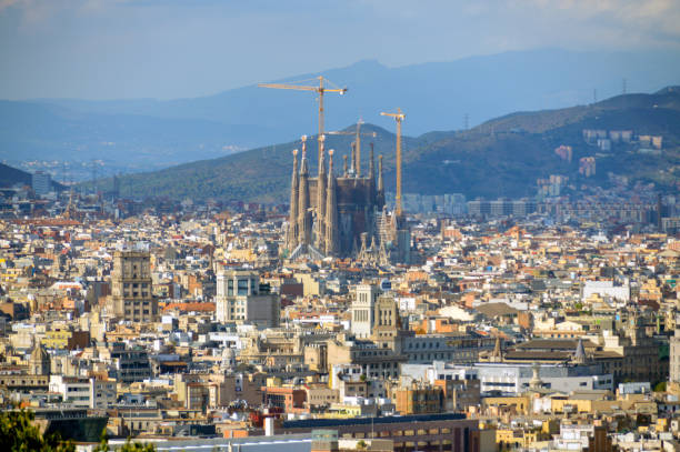 istock Barcelona Spain cityscape and skyline 1213913731