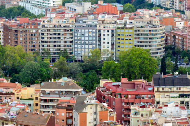 istock Barcelona Spain cityscape and skyline 1213913866