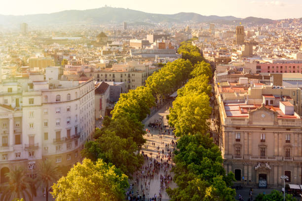 istock Barcelona Spain cityscape and skyline 1213913971