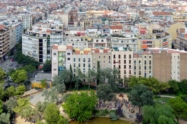 istock Barcelona Spain cityscape and skyline 1213913977