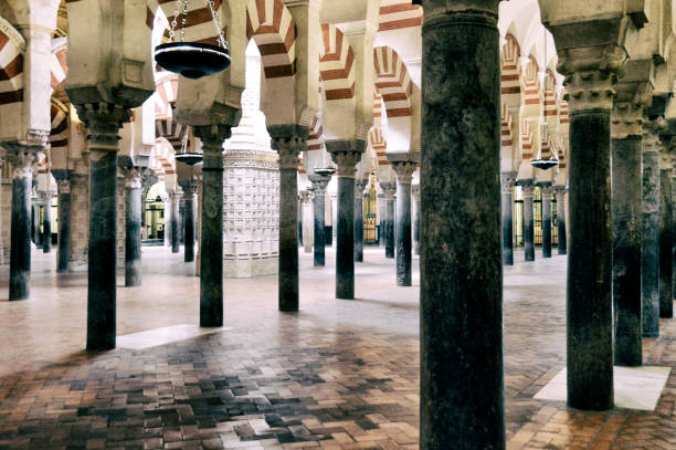 Interior of mosque in Cordoba Spain