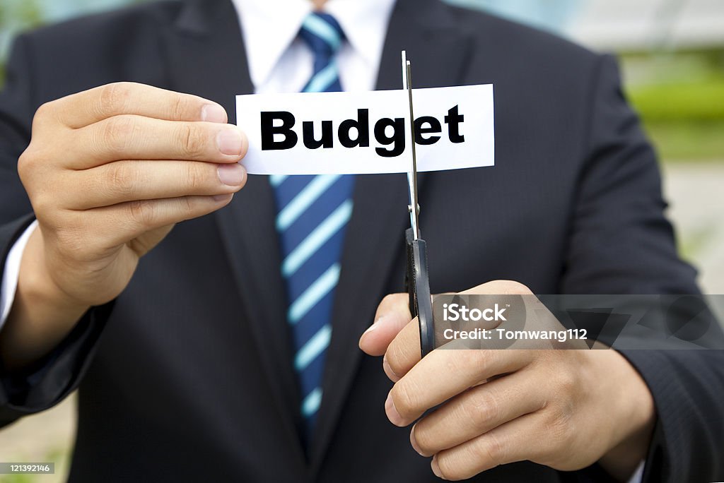 business cutting budget concept  Cutting Stock Photo