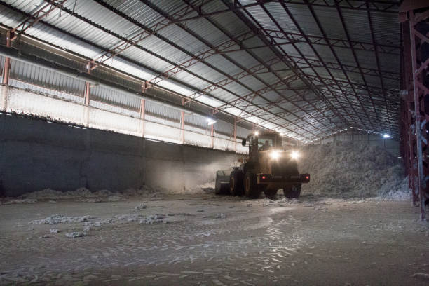 istock Machinery working in cotton factory 1213922627