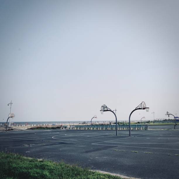 istock basket court without people in New York district 1213923832