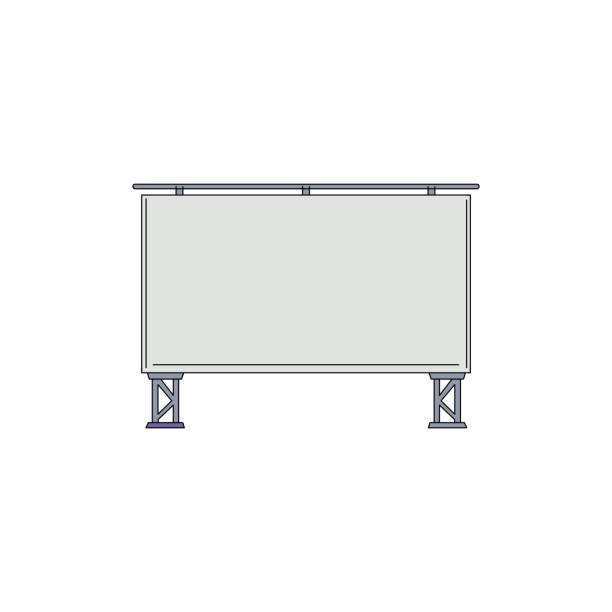 Open air cinema big screen icon, sketch vector black line illustration isolated. Open air cinema big white screen icon, sketch vector black line illustration isolated on white background. Movie theater equipment element for showing films outdoors. movie-theater-exterior stock illustrations