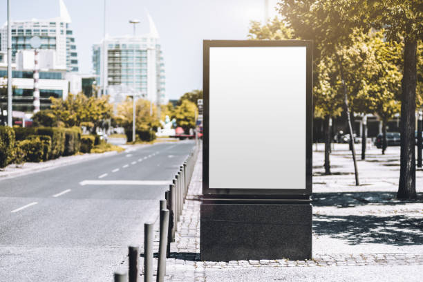 istock Blank outdoor banner mock-up 1213932565