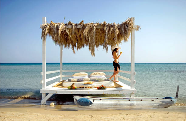 The White Gazebo on the Beach