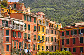 houses at Vernazza, one of the small villages of Cinque Terre in Liguria