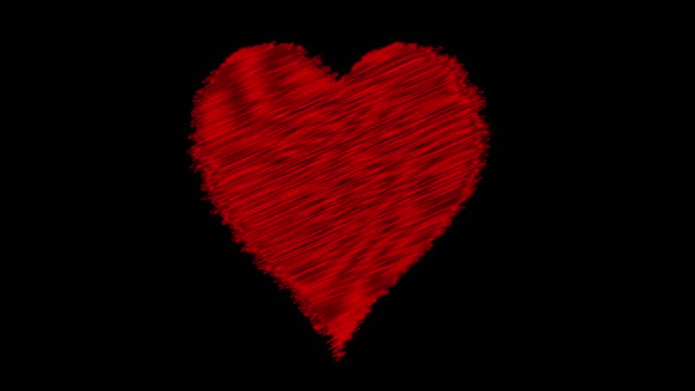 love heart being drawn sketchbook scribble style animation red Free Stock  Video Footage Download Clips art