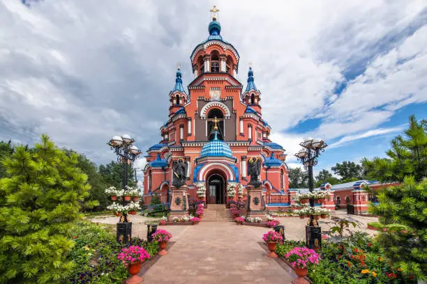 Russia, Siberia:  Irkutsk, Cathedral of the Kazan Mother of God.