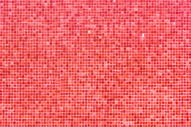 Texture of red square tiles.