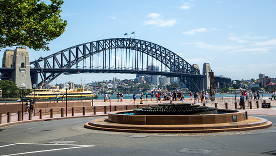 The impressive Sydney Harbour Bridge is the sixth longest spanning-arch bridge in the world and is the tallest.