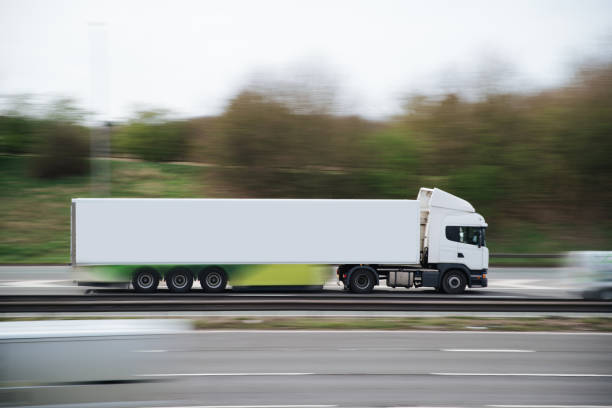 istock Lorry motion Traffic Transport on motorway in motion 1213939538