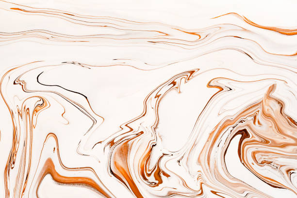 istock Flowing caramel raster background. Abstract brown and white mixed colors. 1213945872